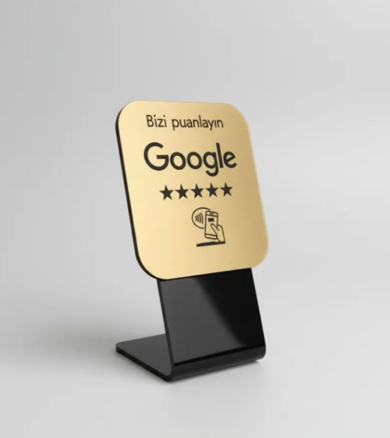 Google Yorum Stant 8*9cm – GOLD